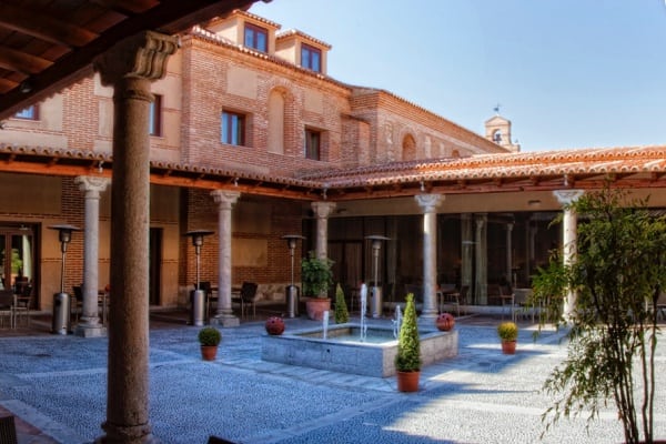 Erected on the ruins of the 12th century ancient convent of Sancti Spiritus is the Hotel Castilla Termal Spa of Olmedo, Spain. www.awelltravelledbeauty.com